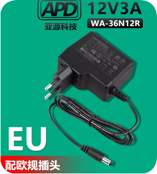 *Brand NEW* APD WA-36N12R Power Adapter 12V 3A EU Plug Replacement Power Supply